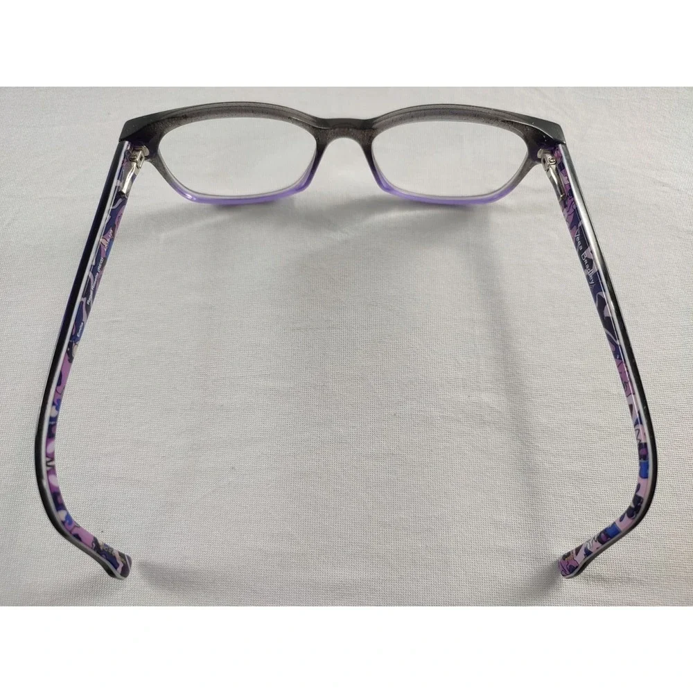 Vera Bradley‎ Emilia Eyeglasses Frames Regal Rosette Purple Glitter 47-15-125